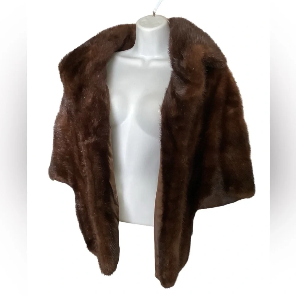 ❣️Custom Made❣️Mink Stole Shawl Wrap Collar M